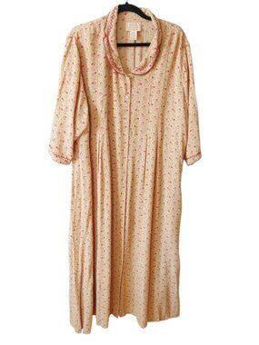 April Too Cornell Whimsical Cottagecore Paisley Button Front Floral Maxi Dress